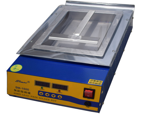 LEAD-FREE SOLDERING POT 1500W CM201 compact 0-600℃ 446Lx245Wx120H